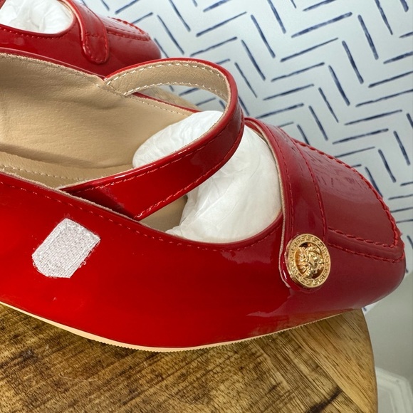 NEW! Red Sling Back Maryjane Block heel size 9 - Picture 6 of 9